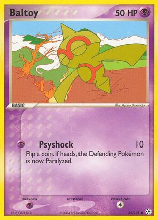 Baltoy - 52/101/101 - Reverse Holofoil Hidden Legends - Common