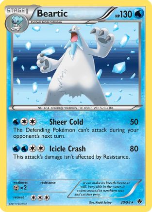 Beartic (30) - Reverse Holofoil Emerging Powers - Holo Rare