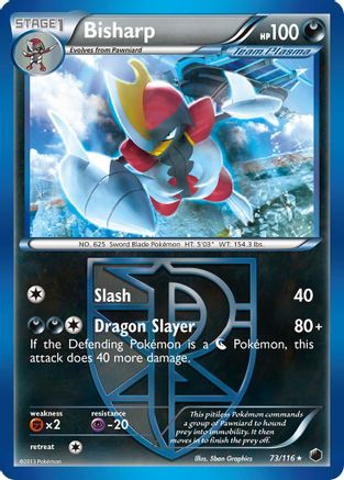Bisharp (Team Plasma) (73) Plasma Freeze - Rare