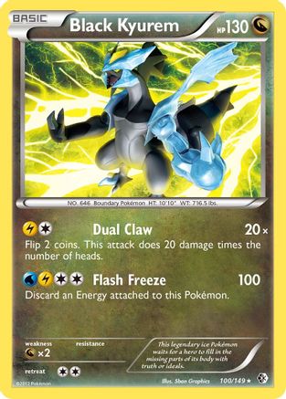 Black Kyurem Boundaries Crossed - Rare