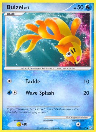 Buizel - Reverse Holofoil Supreme Victors - Common