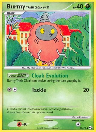 Burmy Trash Cloak 058 - Reverse Holofoil Arceus - Common