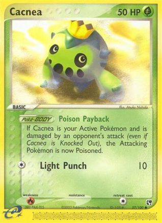 Cacnea - 57/100/100 - Reverse Holofoil Sandstorm - Common
