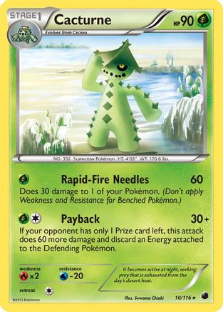Cacturne - Reverse Holofoil Plasma Freeze - Rare
