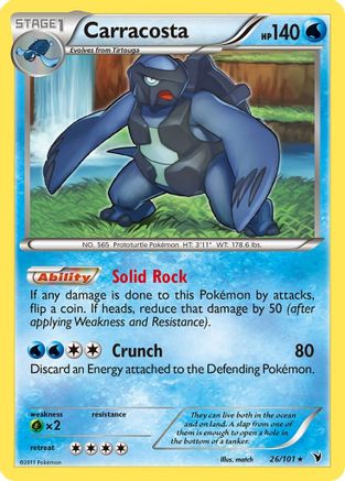 Carracosta - Reverse Holofoil Noble Victories - Rare