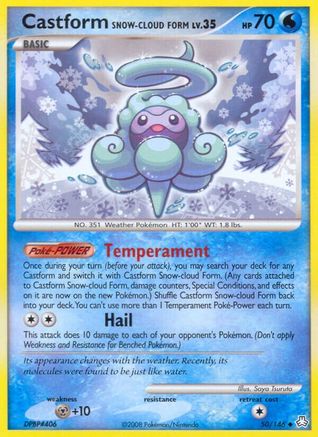 Castform Snow-Cloud Form - Reverse Holofoil Legends Awakened - Uncommon