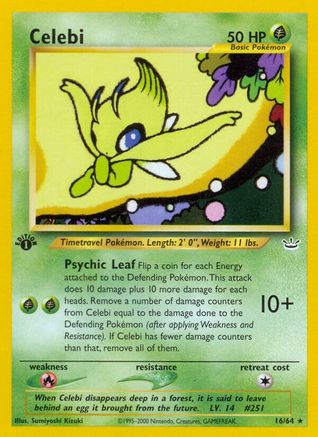 Celebi (16) 016 - 1st Edition Neo Revelation - Rare