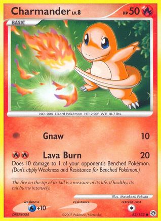 Charmander 082 - Reverse Holofoil Secret Wonders - Common