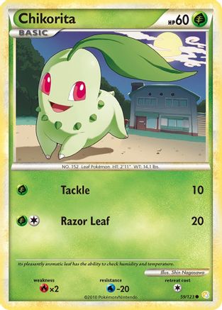 Chikorita 059 - Reverse Holofoil HeartGold SoulSilver - Common