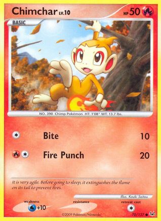 Chimchar 070 - Reverse Holofoil Platinum - Common