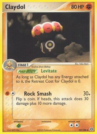 Claydol - Reverse Holofoil Emerald - Uncommon