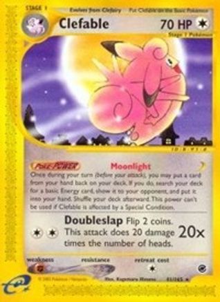 Clefable (41) 041 - Reverse Holofoil Expedition - Rare
