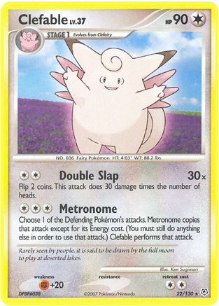 Clefable Diamond and Pearl - Rare
