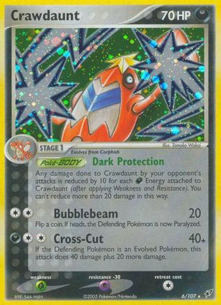 Crawdaunt - Reverse Holofoil Deoxys - Holo Rare
