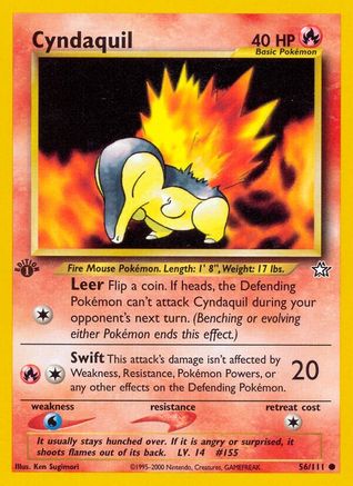 Cyndaquil (56) 056 - 1st Edition Neo Genesis - Common