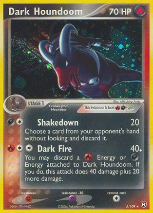 Dark Houndoom 005/109 - Reverse Holofoil Team Rocket Returns - Holo Rare