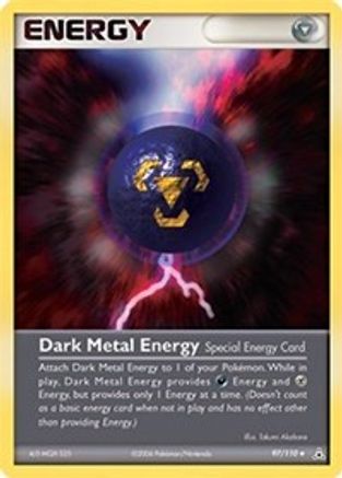 Dark Metal Energy/110 - Reverse Holofoil Holon Phantoms - Uncommon