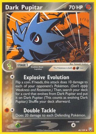 Dark Pupitar 040/109 Team Rocket Returns - Uncommon