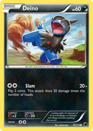 Deino (76) - Reverse Holofoil Plasma Freeze - Common