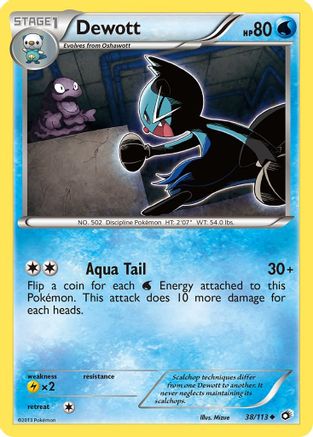 Dewott - Reverse Holofoil Legendary Treasures - Uncommon