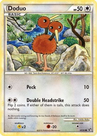 Doduo - Reverse Holofoil Undaunted - Common