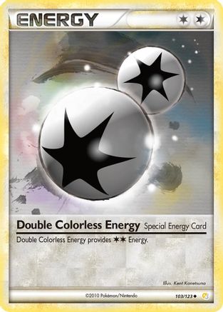 Double Colorless Energy 103 - Reverse Holofoil HeartGold SoulSilver - Uncommon