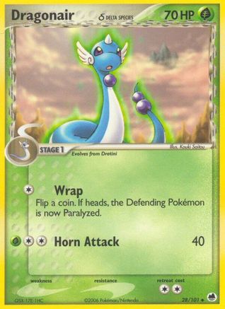 Dragonair (Delta Species)/101 - Reverse Holofoil Dragon Frontiers - Uncommon
