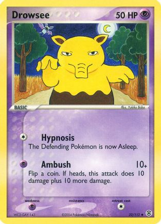 Drowsee - Reverse Holofoil FireRed & LeafGreen - Uncommon