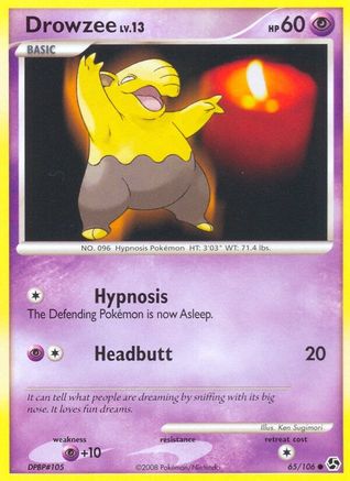 Drowzee - Reverse Holofoil Great Encounters - Common