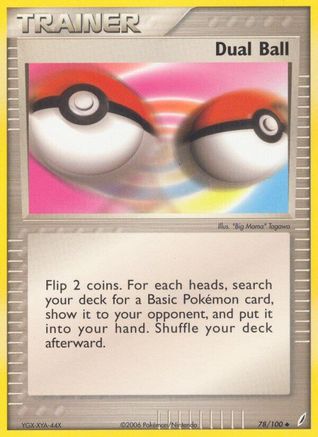 Dual Ball/100 - Reverse Holofoil Crystal Guardians - Uncommon
