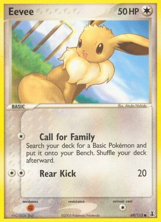 Eevee 069/113 - Reverse Holofoil Delta Species - Common