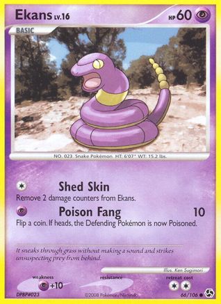 Ekans 066 - Reverse Holofoil Great Encounters - Common