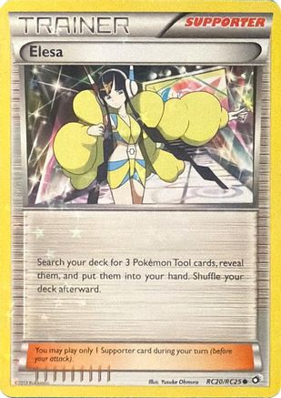 Elesa RC20 - Holofoil Legendary Treasures Radiant Collection - Common