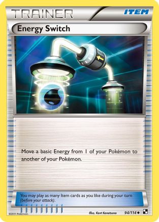 Energy Switch 094 - Reverse Holofoil Black and White - Uncommon
