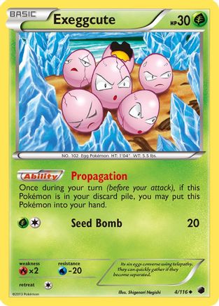 Exeggcute 004 Plasma Freeze - Uncommon