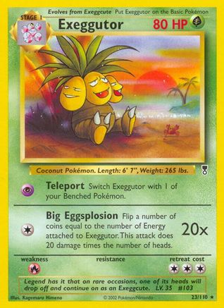 Exeggutor - Reverse Holofoil Legendary Collection - Rare
