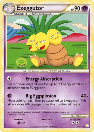 Exeggutor 018 - Reverse Holofoil HeartGold SoulSilver - Rare