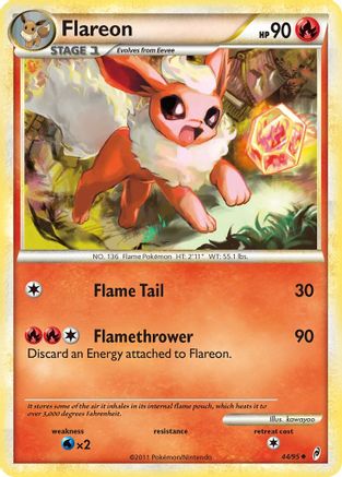 Flareon 044 - Reverse Holofoil Call of Legends - Uncommon