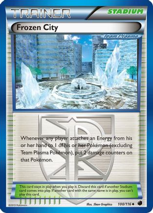 Frozen City (Team Plasma) 100/116 - Reverse Holofoil Plasma Freeze - Uncommon
