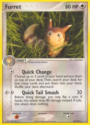 Furret 022 - Reverse Holofoil Team Rocket Returns - Rare