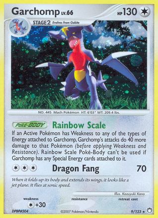 Garchomp/123 - Holofoil Mysterious Treasures - Holo Rare