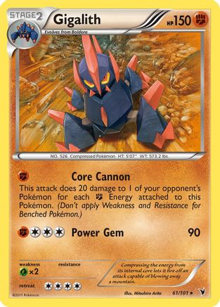 Gigalith - Reverse Holofoil Noble Victories - Rare