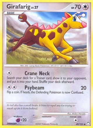 Girafarig - Reverse Holofoil Mysterious Treasures - Uncommon