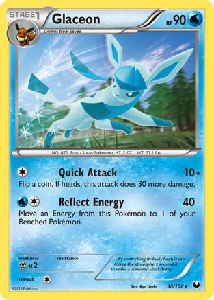Glaceon - Reverse Holofoil Dark Explorers - Rare