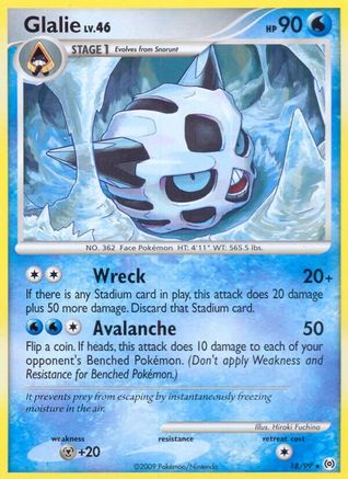 Glalie - Reverse Holofoil Arceus - Rare