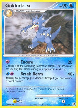 Golduck 028 Secret Wonders - Rare