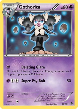 Gothorita (46) - Reverse Holofoil Emerging Powers - Uncommon