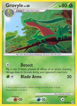 Grovyle (38) 038 - Reverse Holofoil Arceus - Uncommon