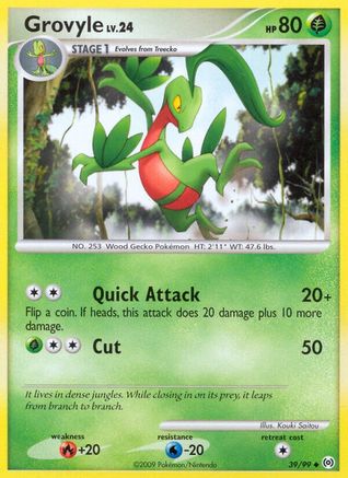 Grovyle (39) 039 - Reverse Holofoil Arceus - Uncommon