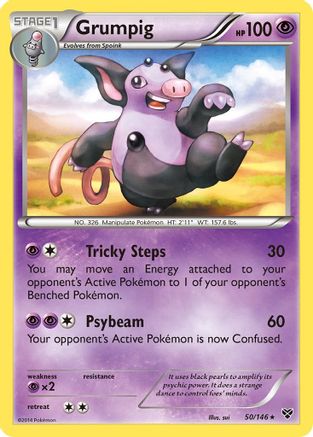 Grumpig XY Base Set - Rare